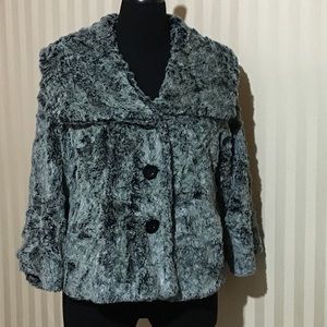 CAbi Faux Chinchilla Jacket XL